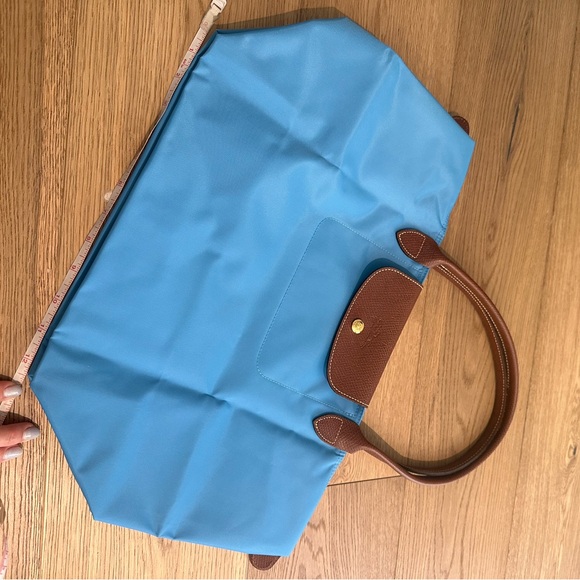 NWOT Longchamp Large Le Pliage Blue Tote - Picture 5 of 9